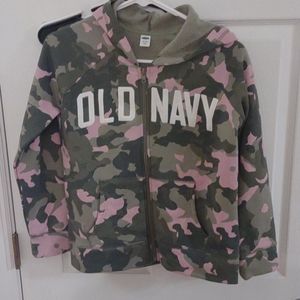 Girls' XL size 14 Old Navy full zip hoodie jacket.